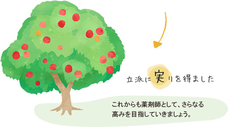 立派に実りを得ました これからもさらなる恵みを目指していきましょう